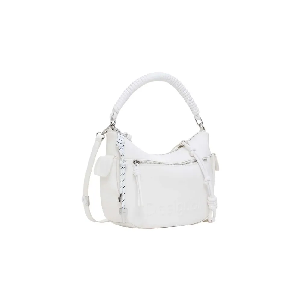 Desigual Women's White Polyethylene Handbag