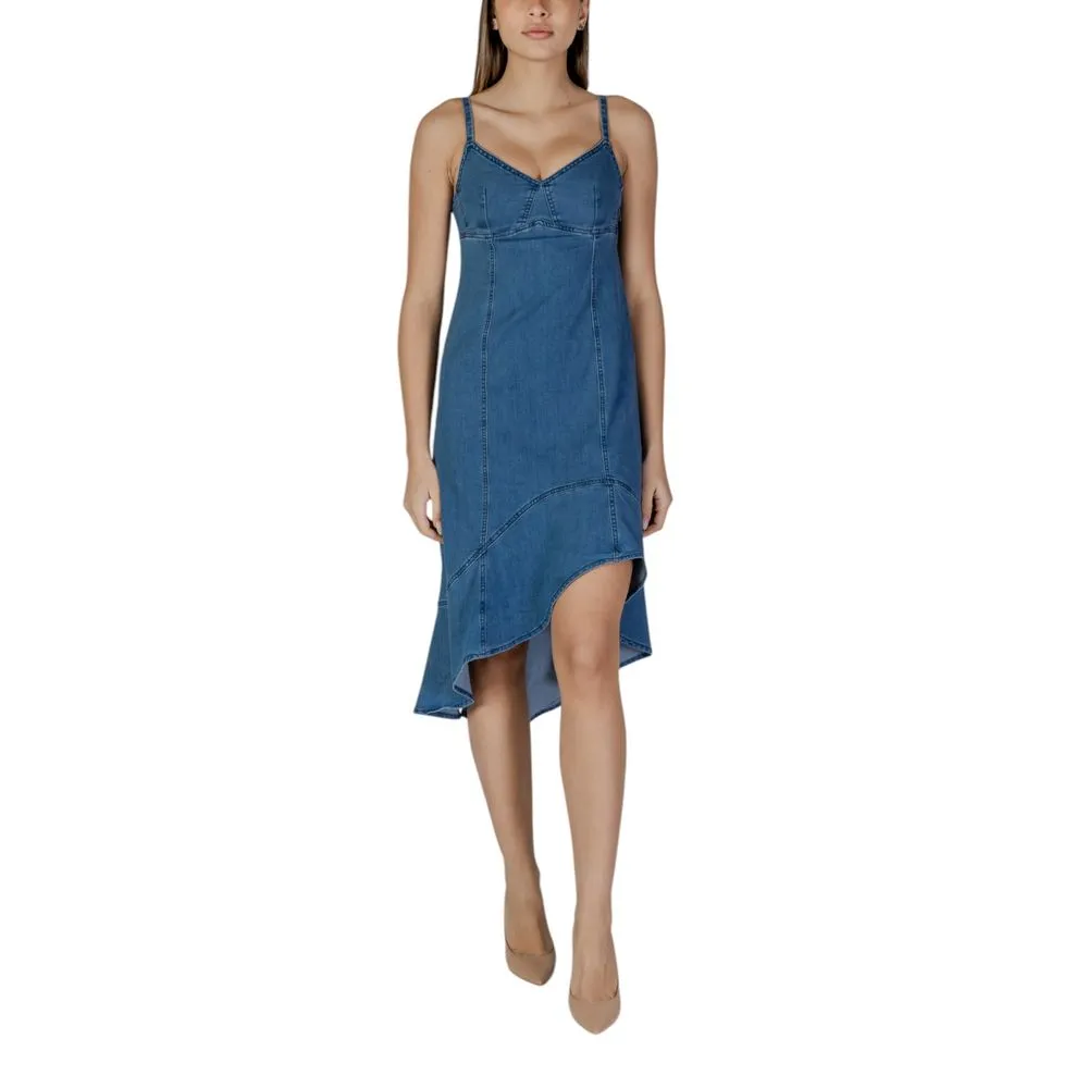 Desigual Women's Blue Cotton Dress