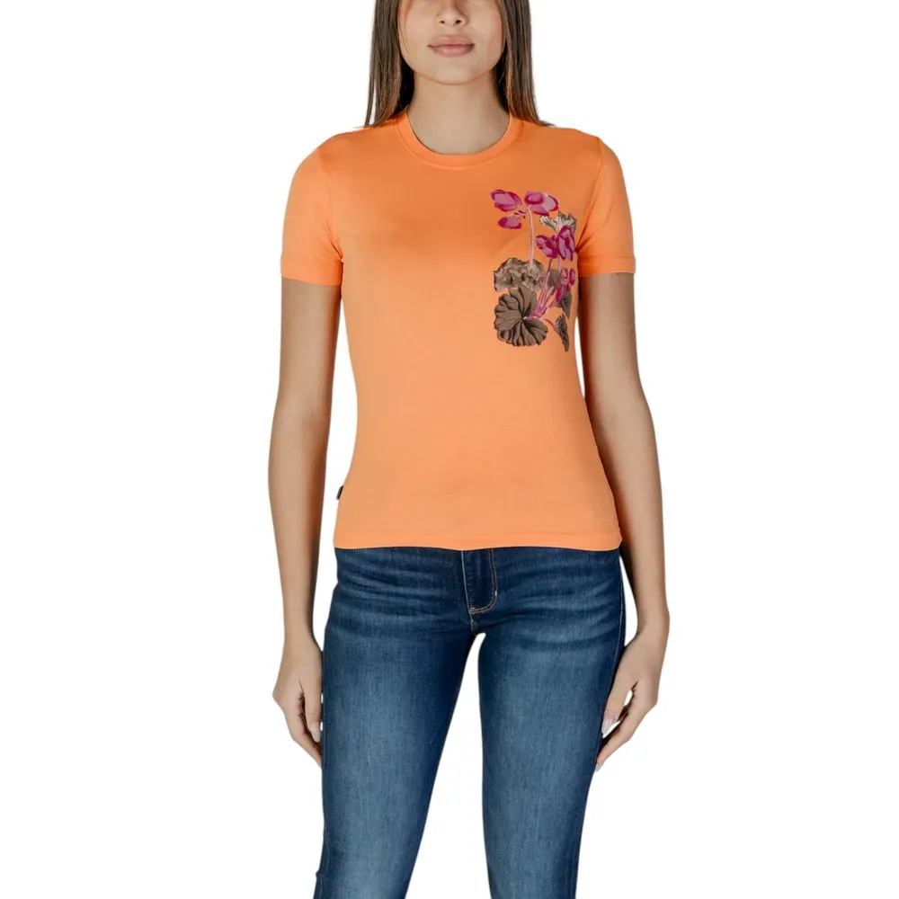 Desigual Women's Orange Cotton Tops & T-Shirt