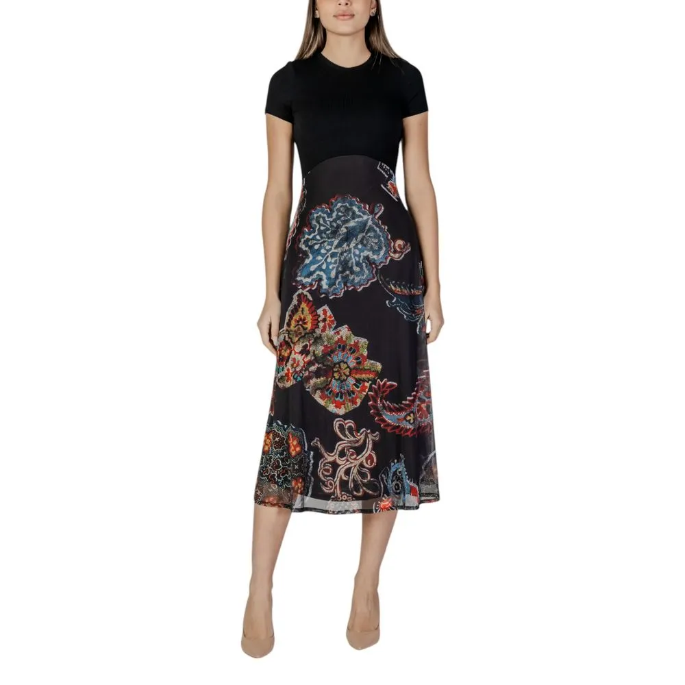Desigual Women's Black Viscose Dress