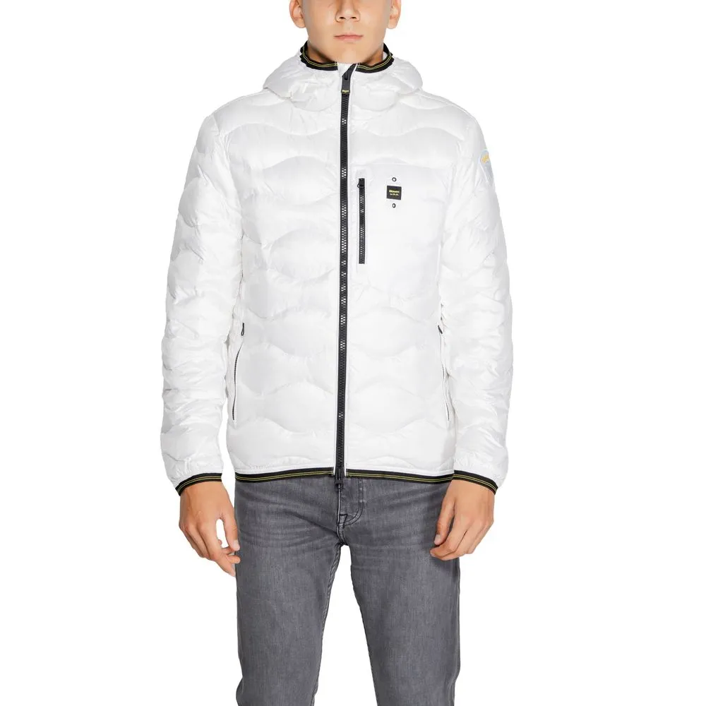Blauer Men's White Polyamide Jacket