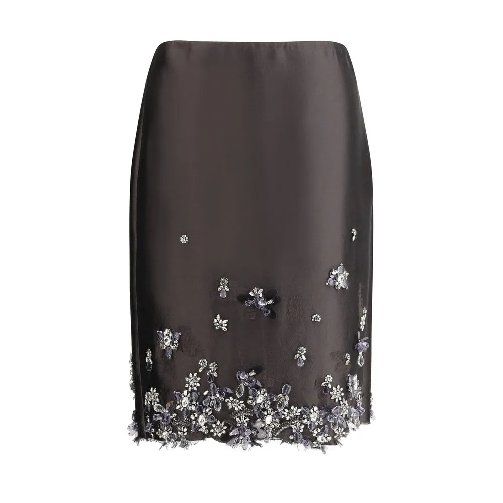 Prada Women's Midi Skirt with crystals