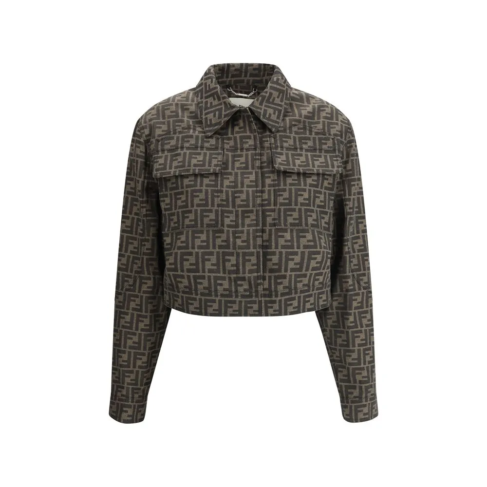 Fendi Women's FF logo cropped Jacket