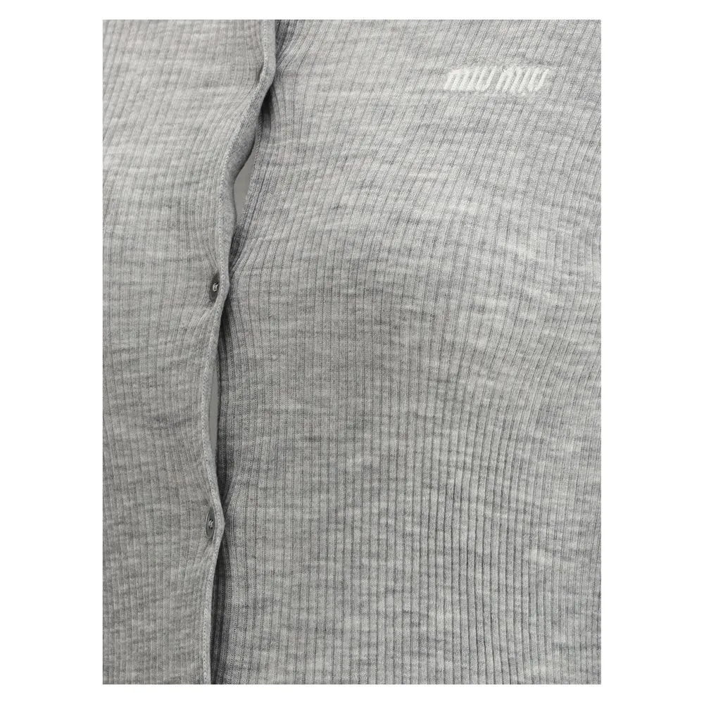 Miu Miu Women's Long-sleeved Polo Sweater