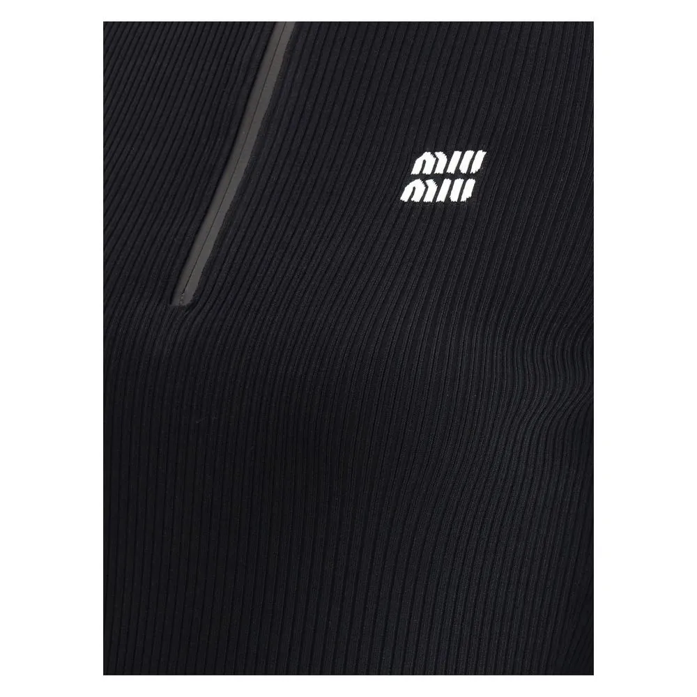 Miu Miu Women's Fitted Ribbed Dress