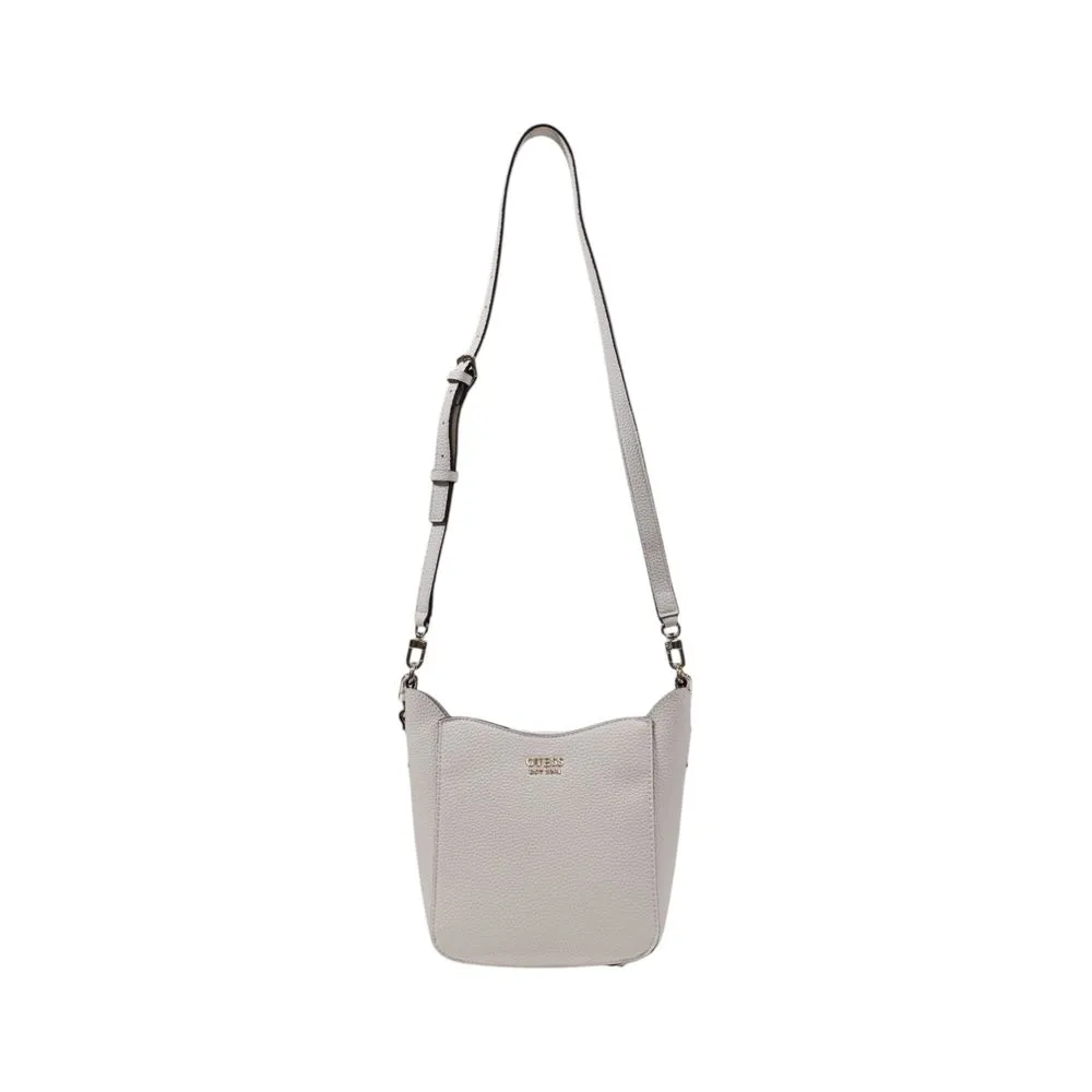 Guess Women's Cream Polyethylene Handbag