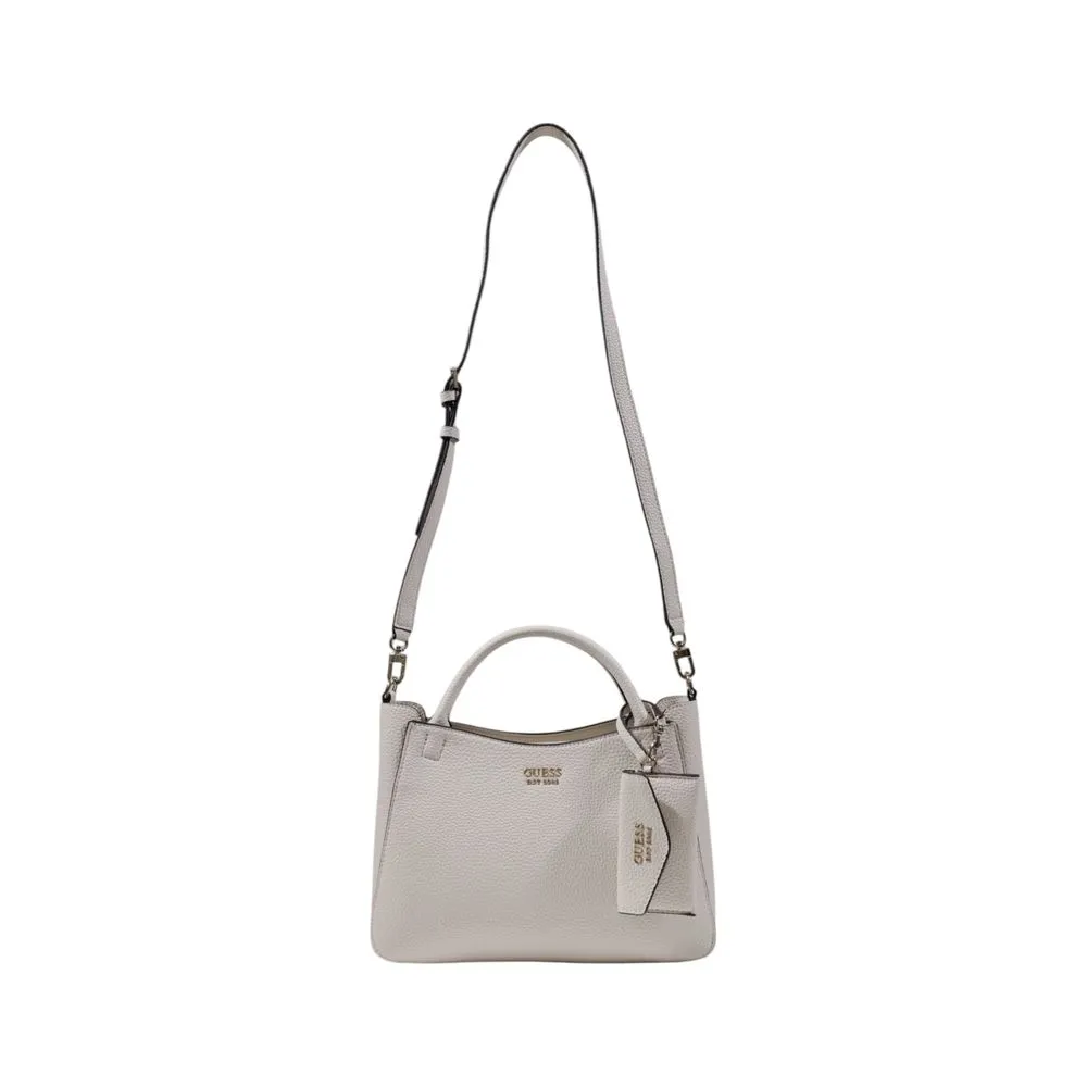Guess Women's Cream Polyethylene Handbag