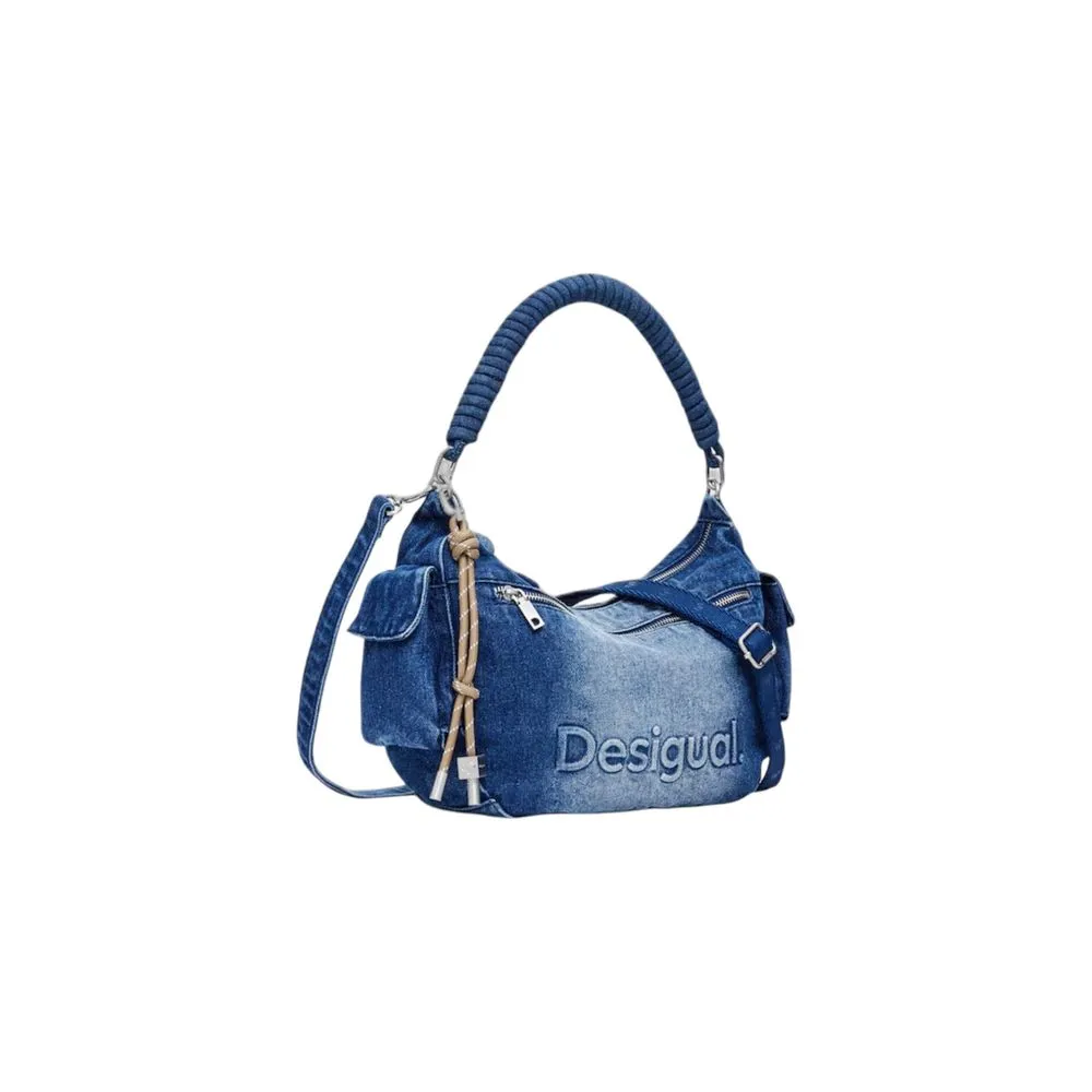 Desigual Women's Blue Cotton Handbag