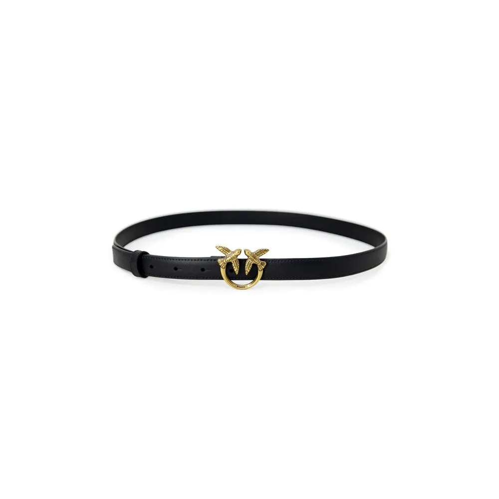 PINKO Women's Black Leather Belt
