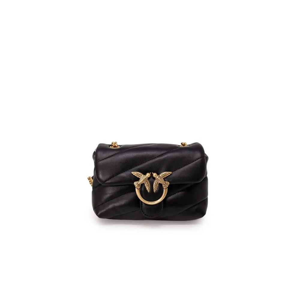 PINKO Women's Black Leather Handbag