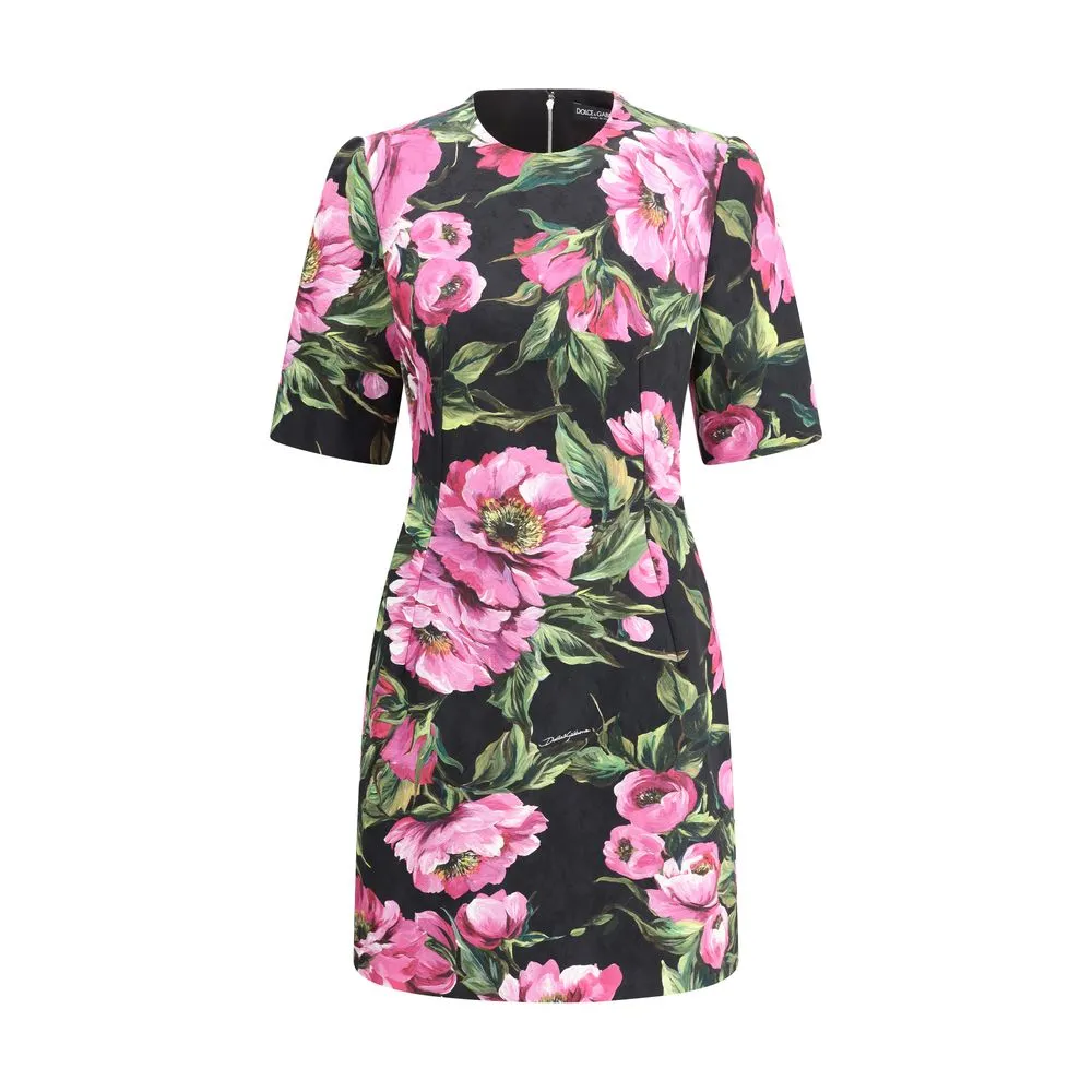 Dolce & Gabbana Women's Peony print mini Dress
