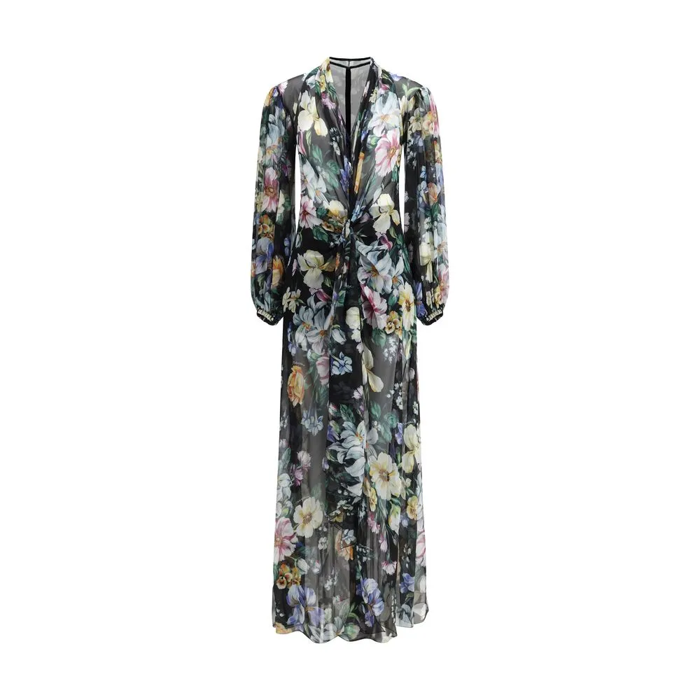 Dolce & Gabbana Women's Long flower chiffon Dress