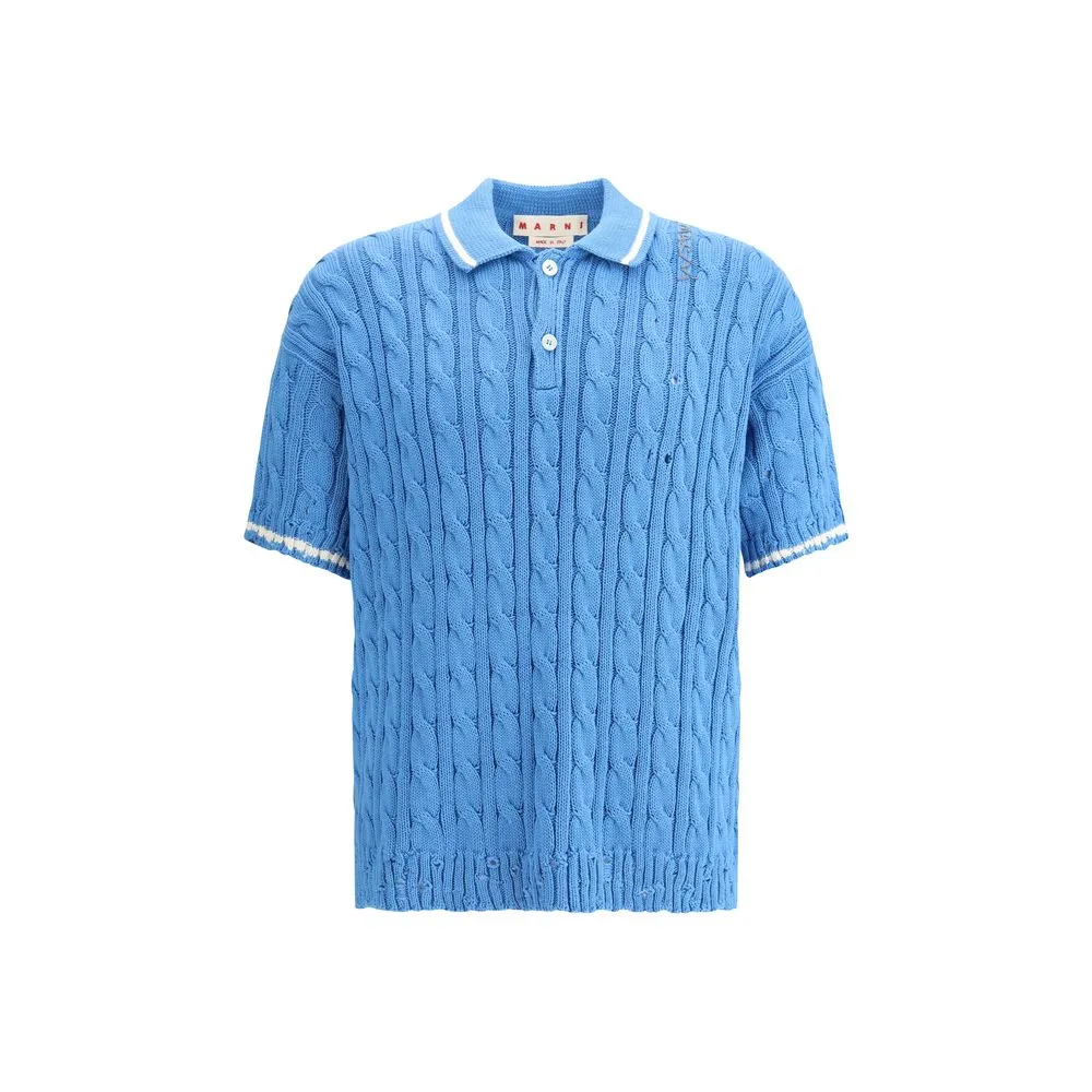 Marni Men's Knit Polo Shirt