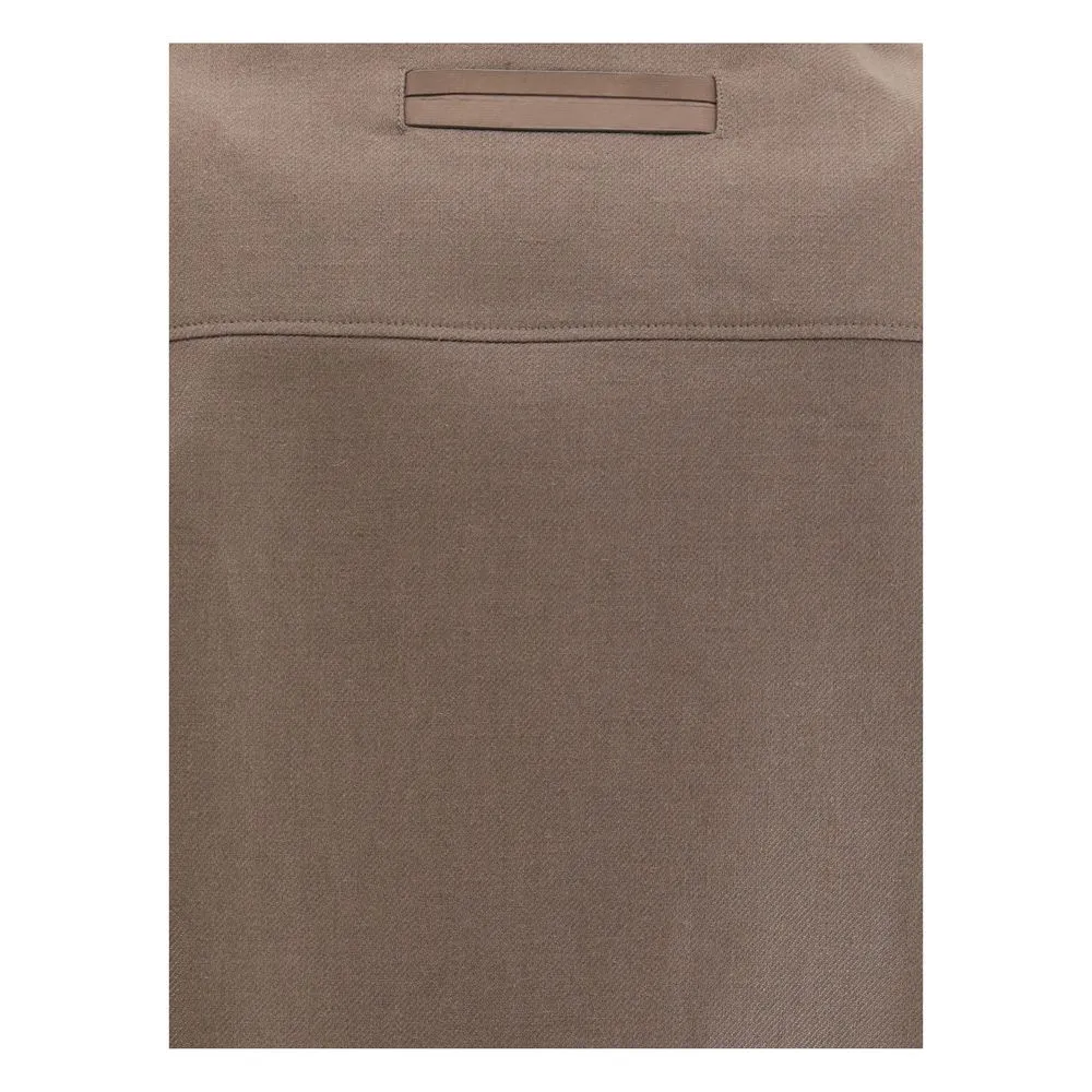 ZEGNA Men's Linen Shirt Jacket