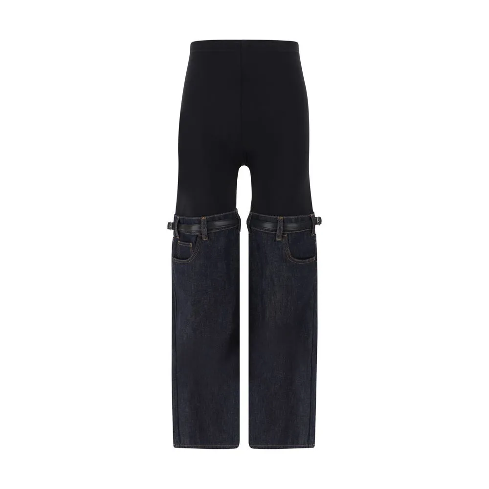 Coperni Women's Hybrid Denim Pants