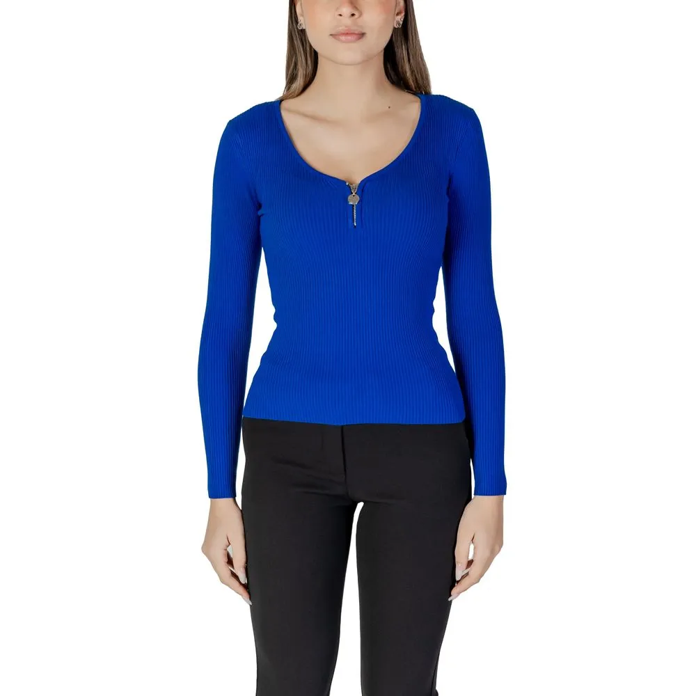 Morgan De Toi Women's Blue Polyamide Tops & T-Shirt
