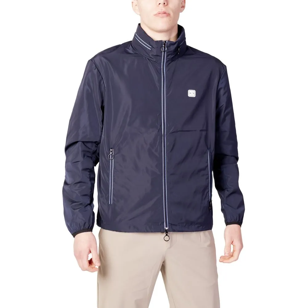 Armani Exchange Men's Blue Polyester Jacket