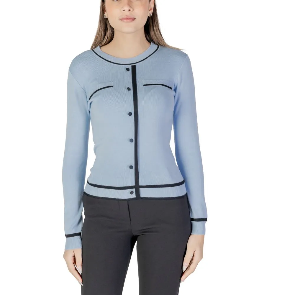 Morgan De Toi Women's Blue Viscose Tops & T-Shirt