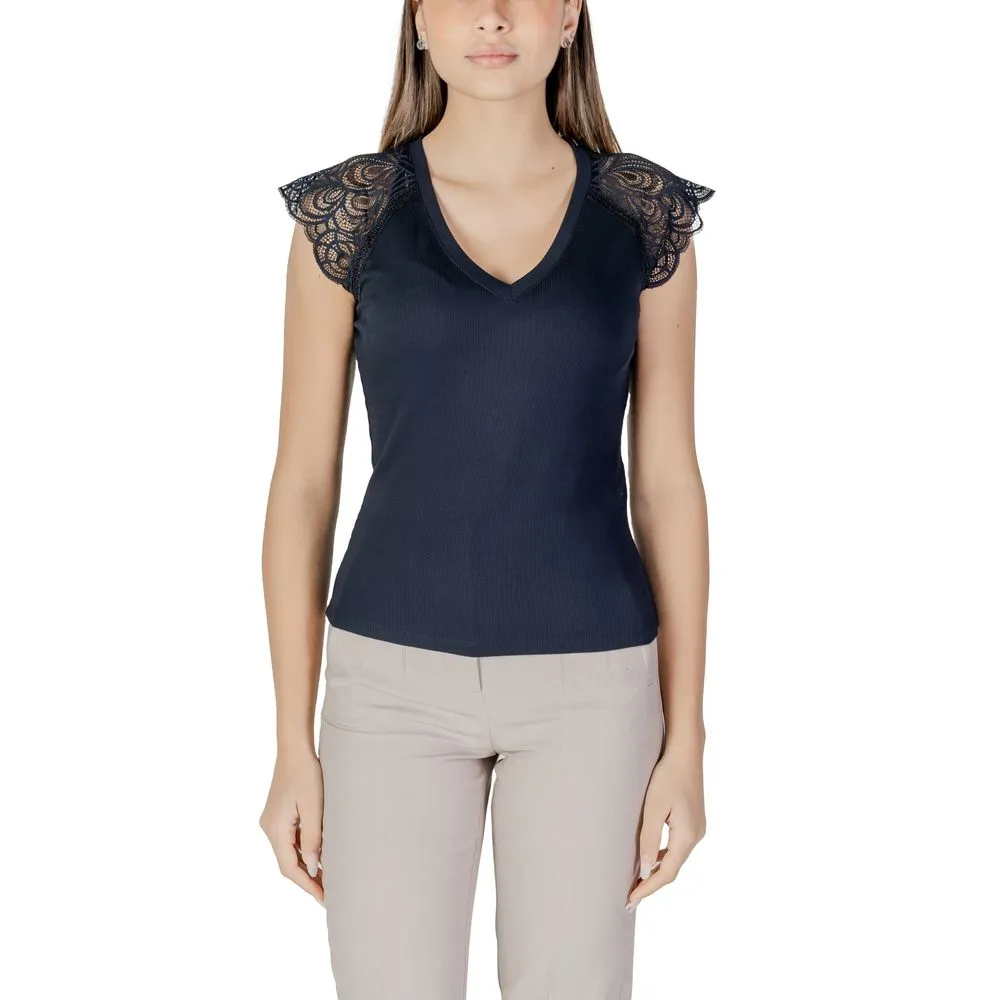 Morgan De Toi Women's Blue Recycled Polyester Tops & T-Shirt
