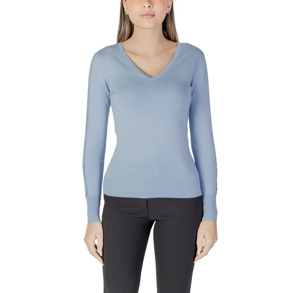 Morgan De Toi Women's Blue Viscose Tops & T-Shirt