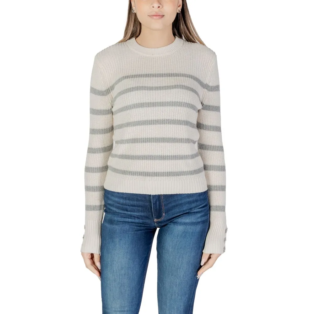Morgan De Toi Women's Cream Cotton Sweater