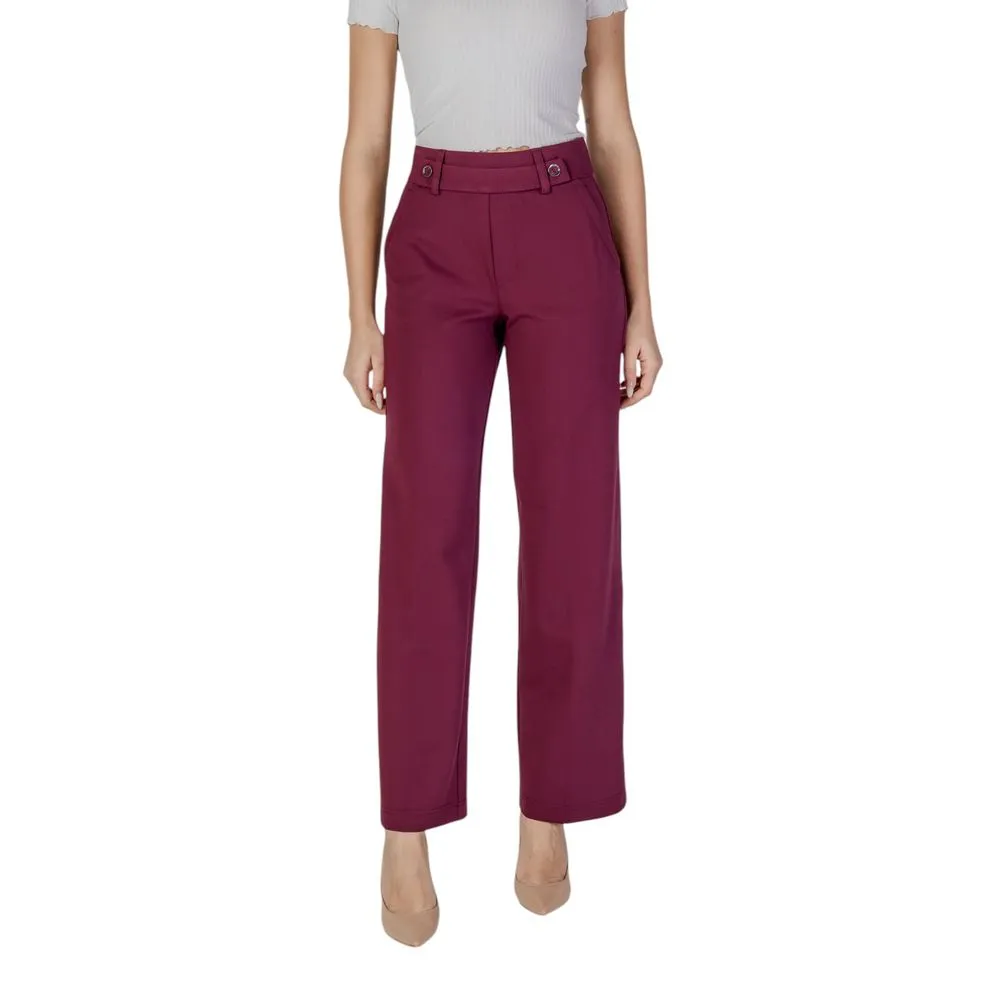 Street One Women's Purple Viscose Jeans & Pant