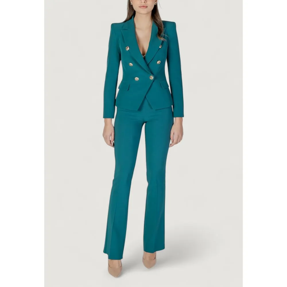 Rinascimento Women's Black Polyester Suits & Blazer