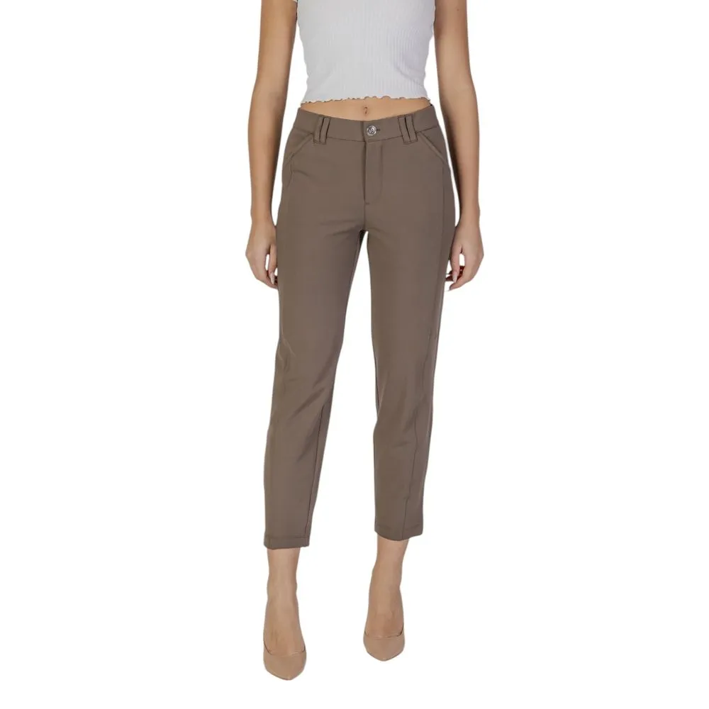 Street One Women's Brown Polyester Jeans & Pant