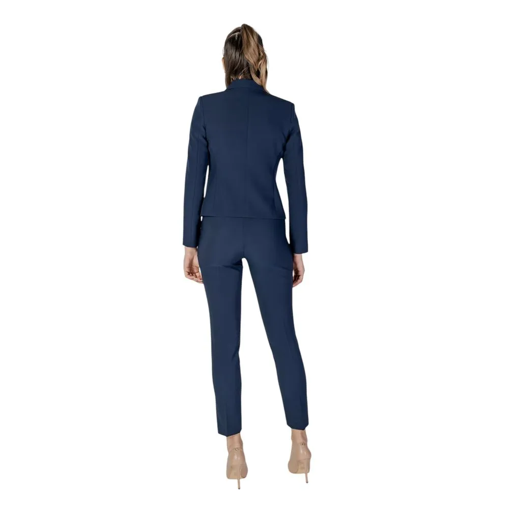 Rinascimento Women's Blue Polyester Suits & Blazer
