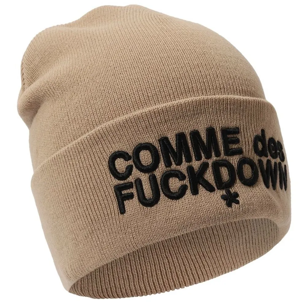 Comme Des Fuckdown Men's Brown Acrylic Hats & Cap