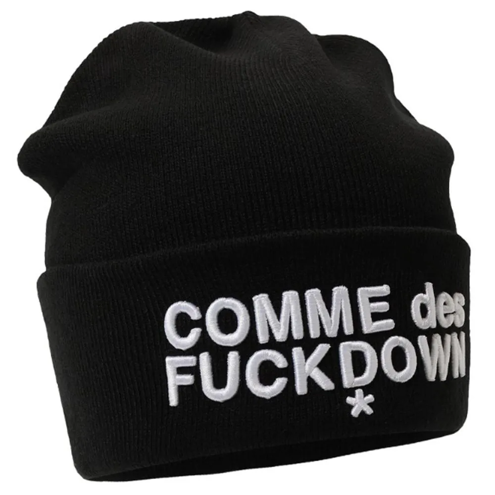 Comme Des Fuckdown Men's Black Acrylic Hats & Cap