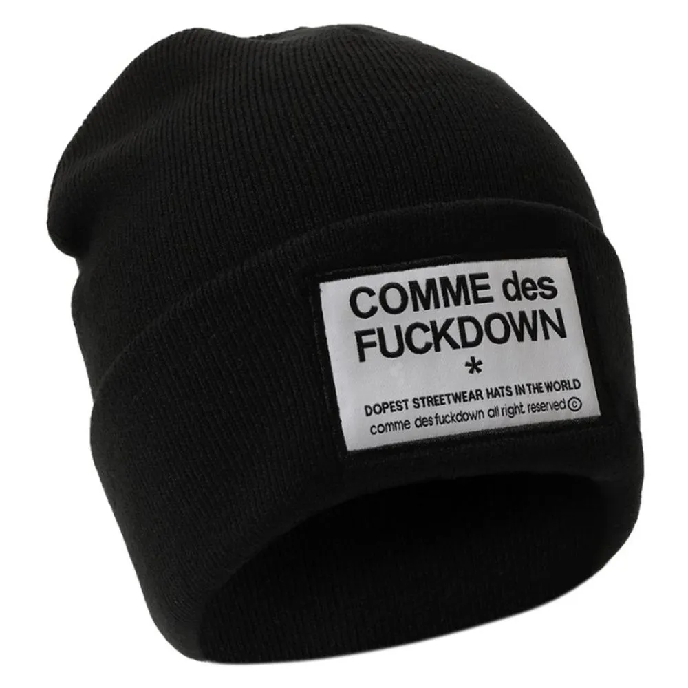 Comme Des Fuckdown Men's Black Acrylic Hats & Cap
