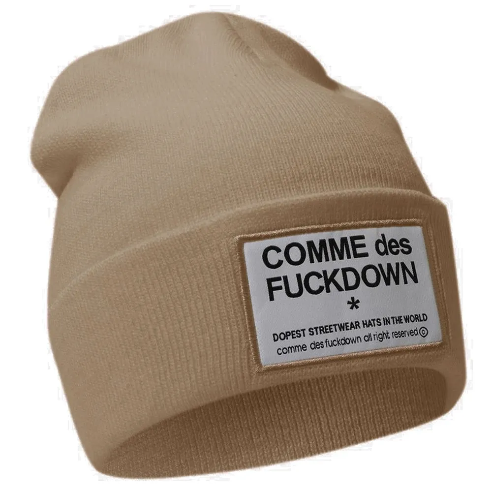 Comme Des Fuckdown Men's Brown Acrylic Hats & Cap