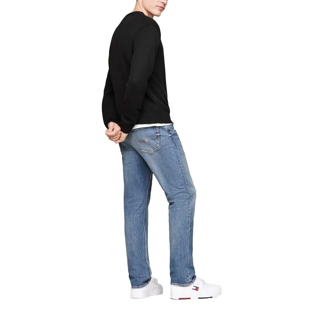 Tommy Hilfiger Jeans Men's Black Recycled Polyester Sweater