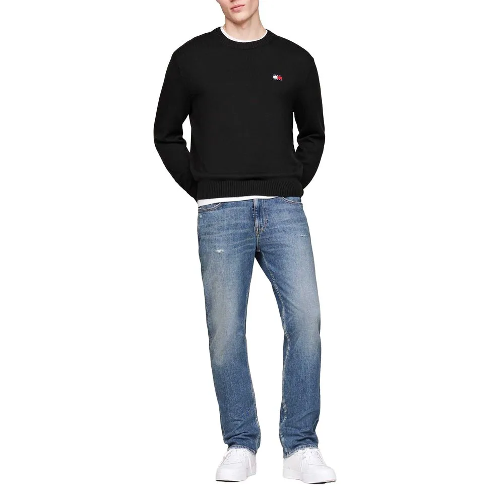 Tommy Hilfiger Jeans Men's Black Recycled Polyester Sweater