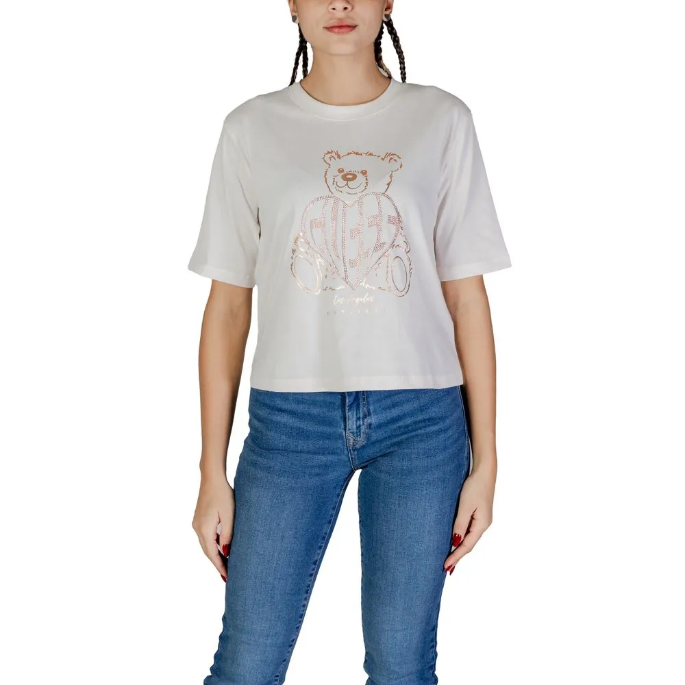Guess Active Women's Pink Cotton Tops & T-Shirt