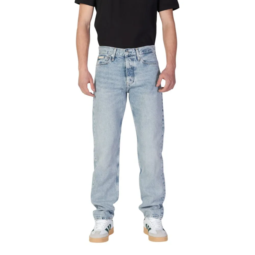 Calvin Klein Jeans Men's Light Blue Organic Cotton Jeans & Pant