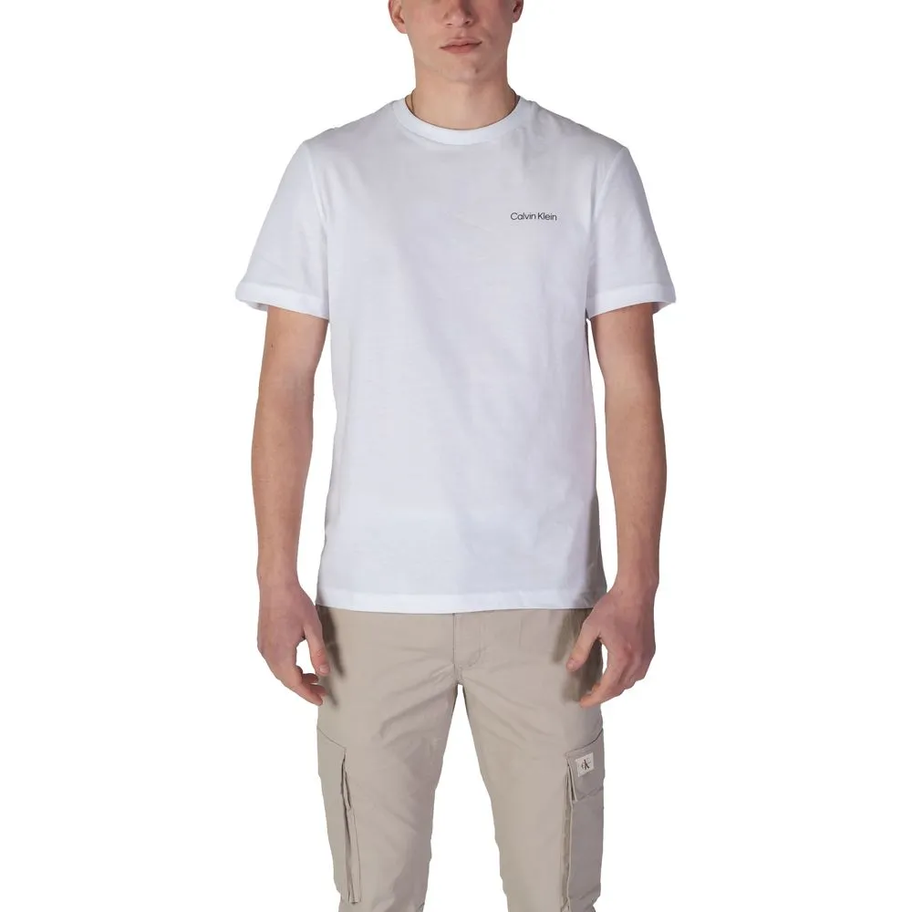 Calvin Klein Men's White Cotton T-Shirt