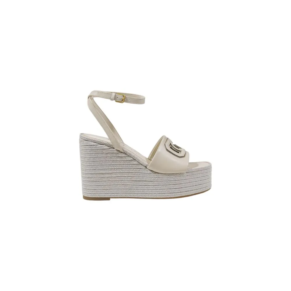 Guess Women's Cream Synthetic Sandal