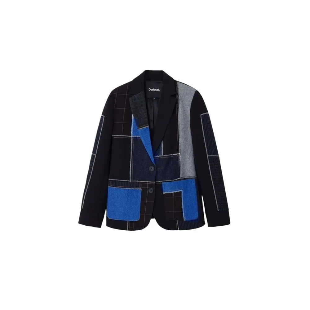 Desigual Women's Black Polyester Suits & Blazer