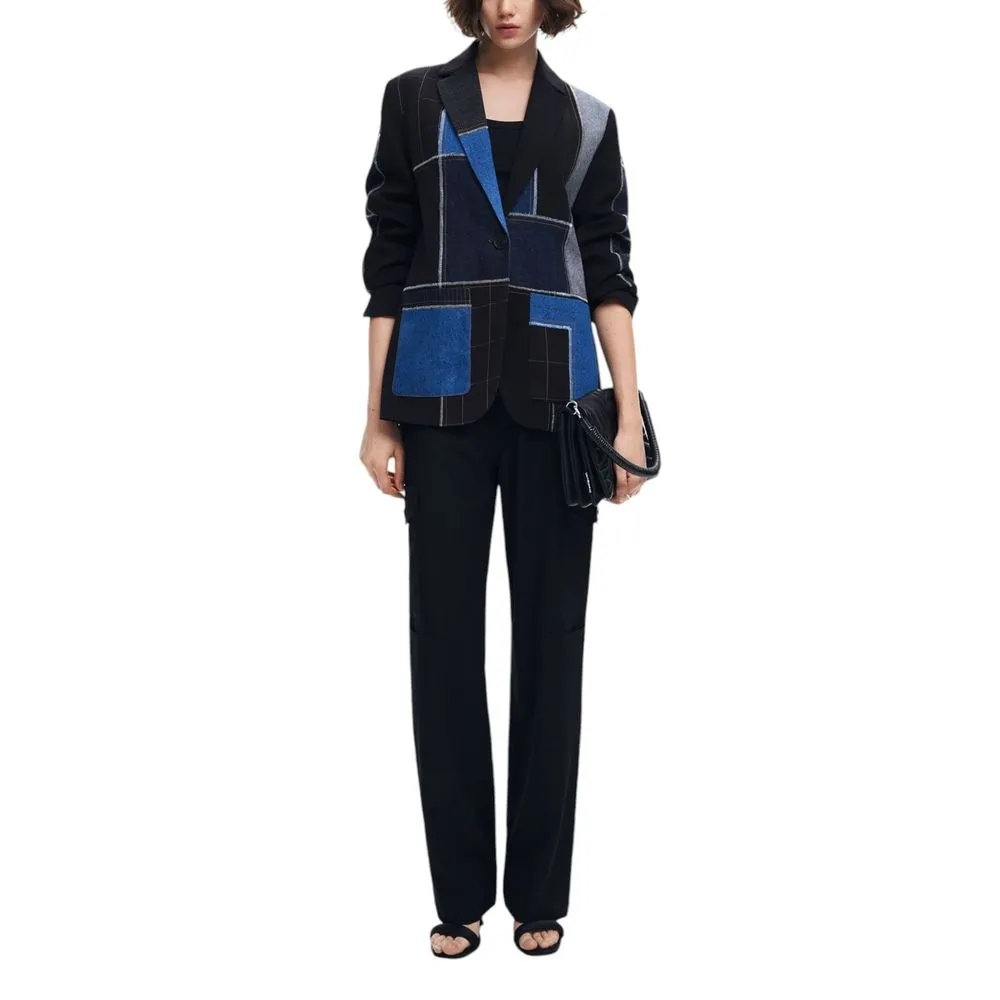 Desigual Women's Black Polyester Suits & Blazer