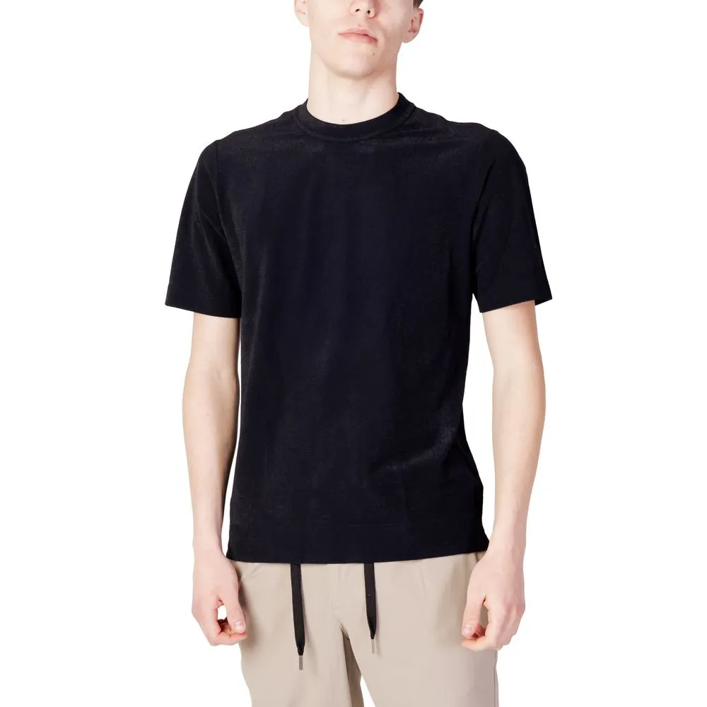 Suns Men's Black Polyester T-Shirt