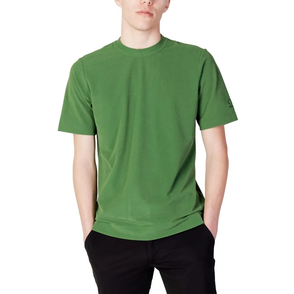 Suns Men's Green Polyester T-Shirt