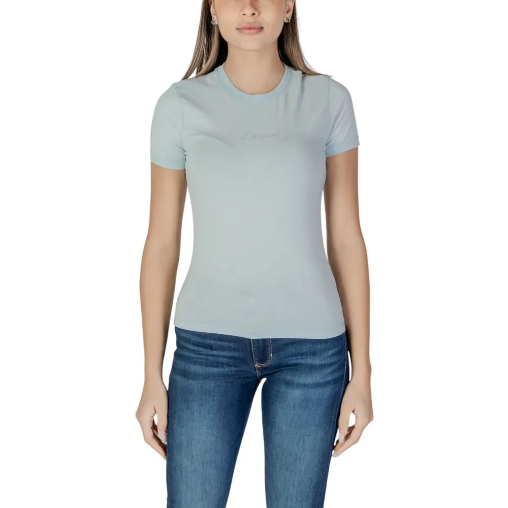 Desigual Women's Blue Cotton Tops & T-Shirt