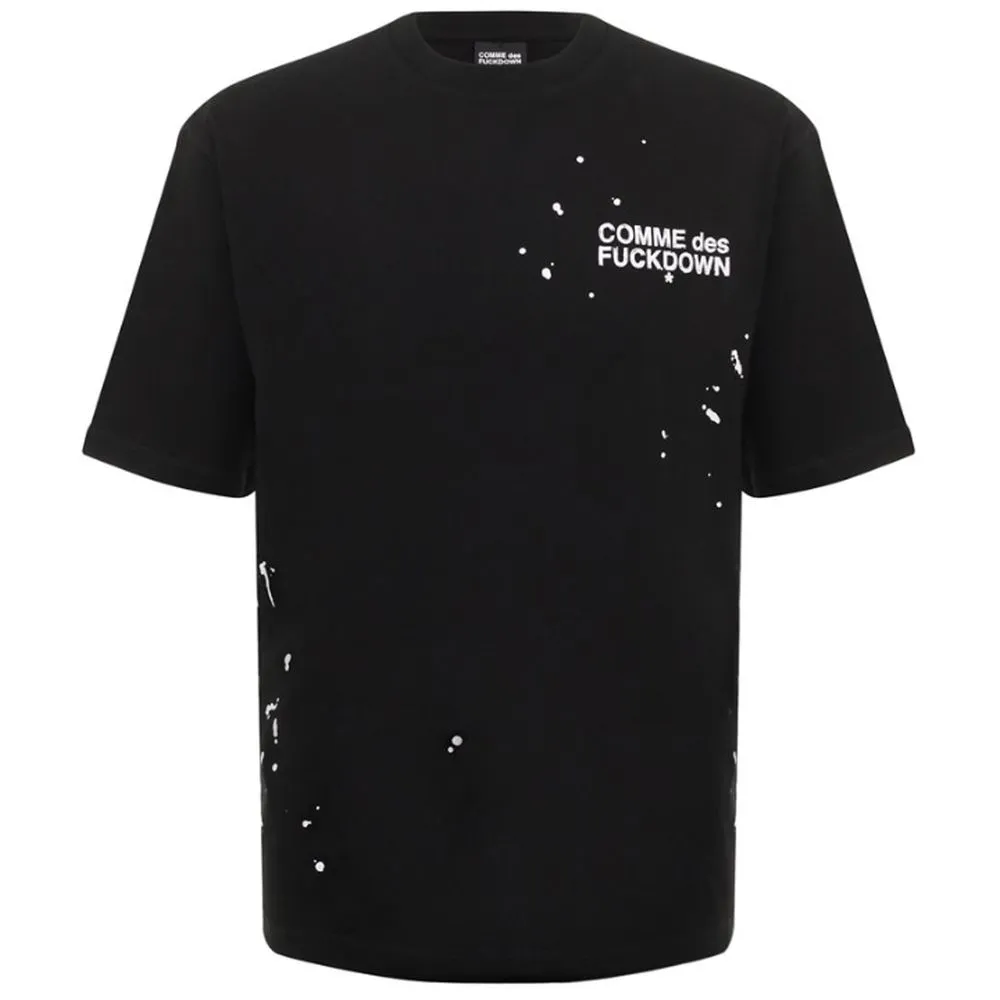 Comme Des Fuckdown Men's Black Cotton T-Shirt