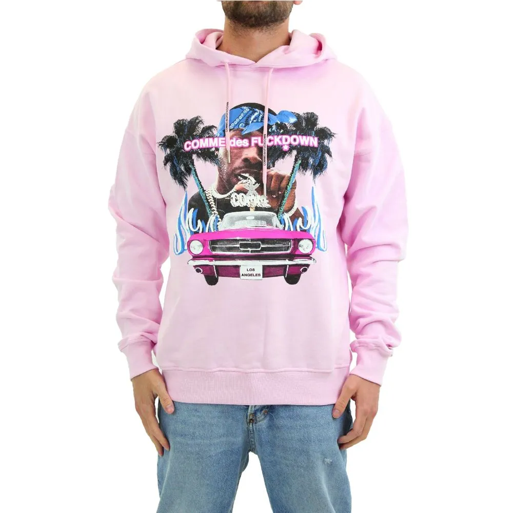 Comme Des Fuckdown Men's Pink Cotton Sweater