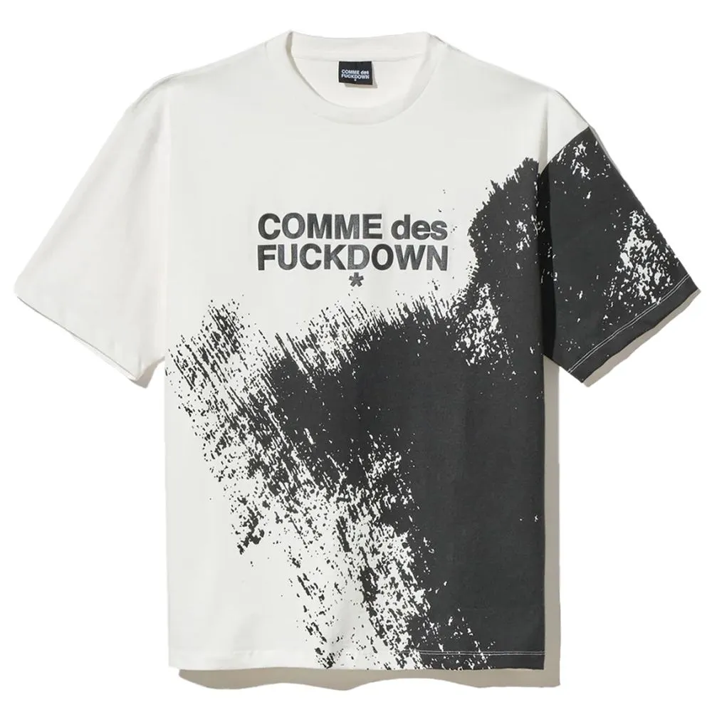 Comme Des Fuckdown Men's White Cotton T-Shirt