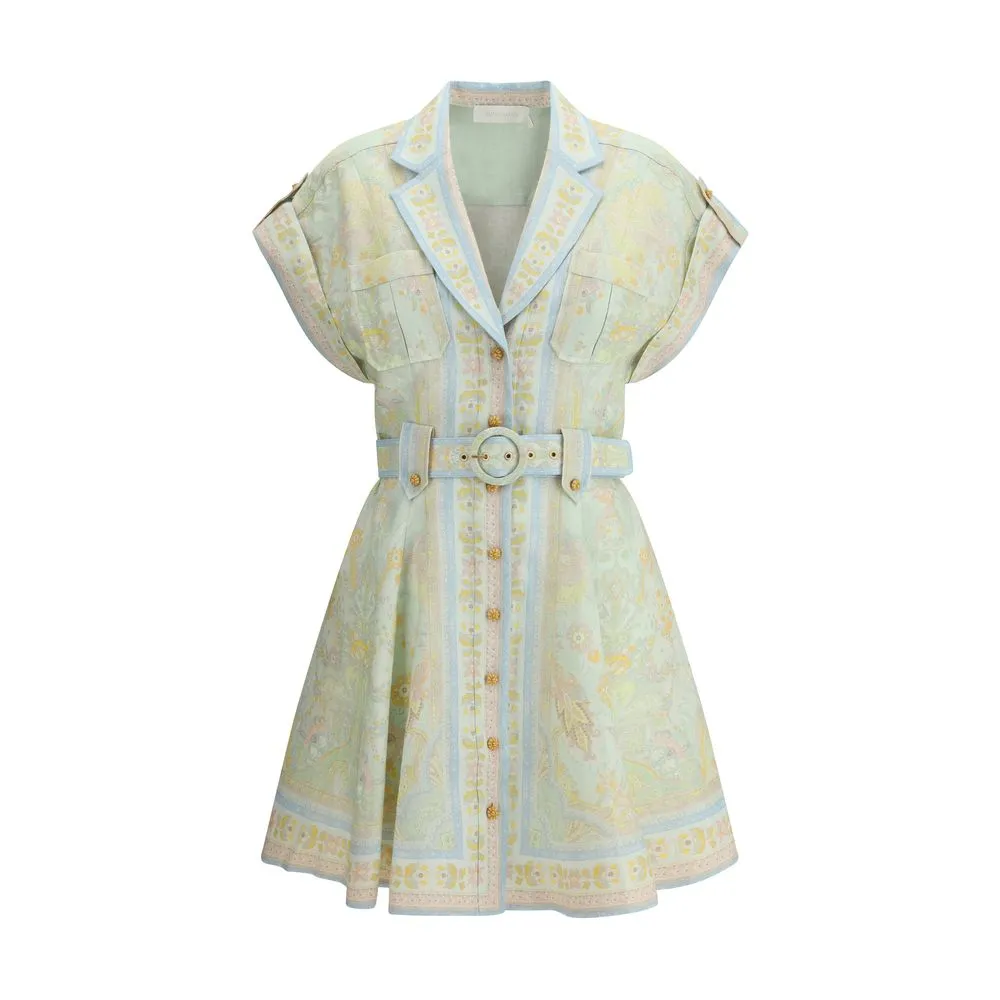 Zimmermann Women's Acacia Mini Shirt Dress