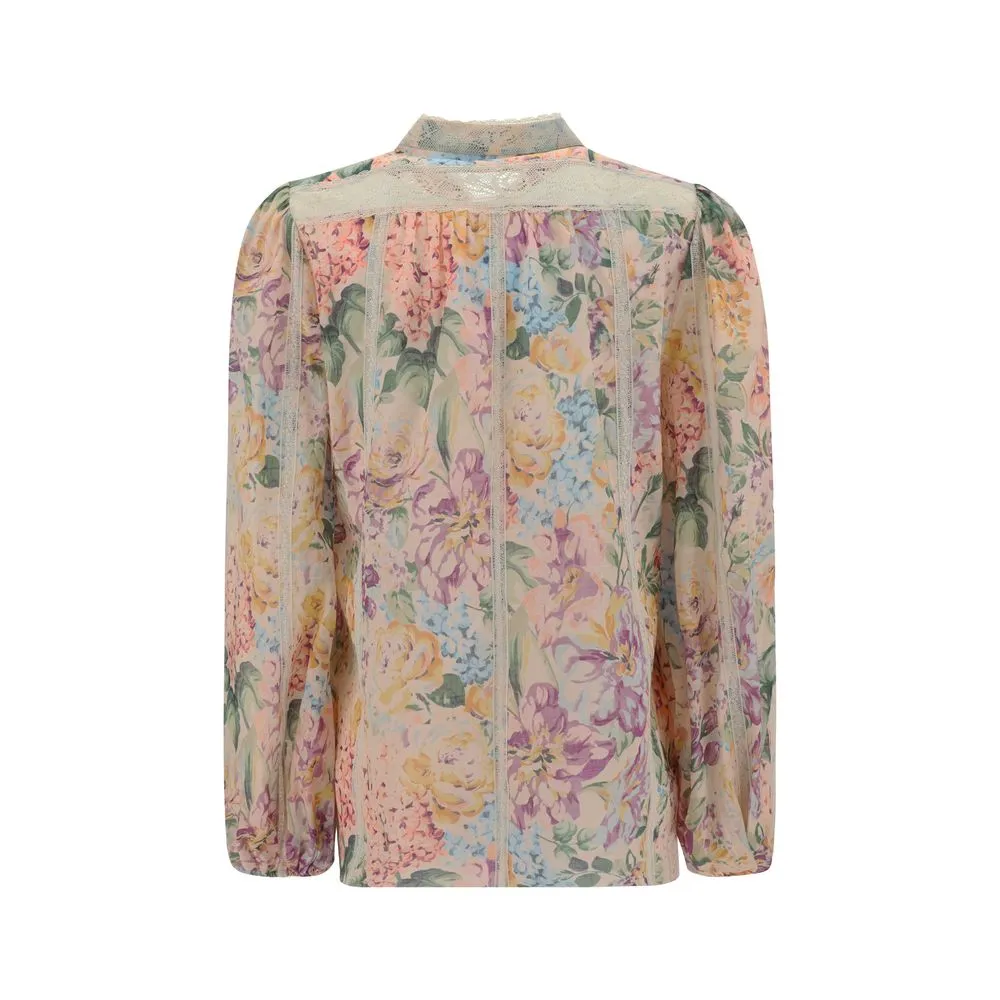 Zimmermann Women's Halliday Lace Trim Shirt