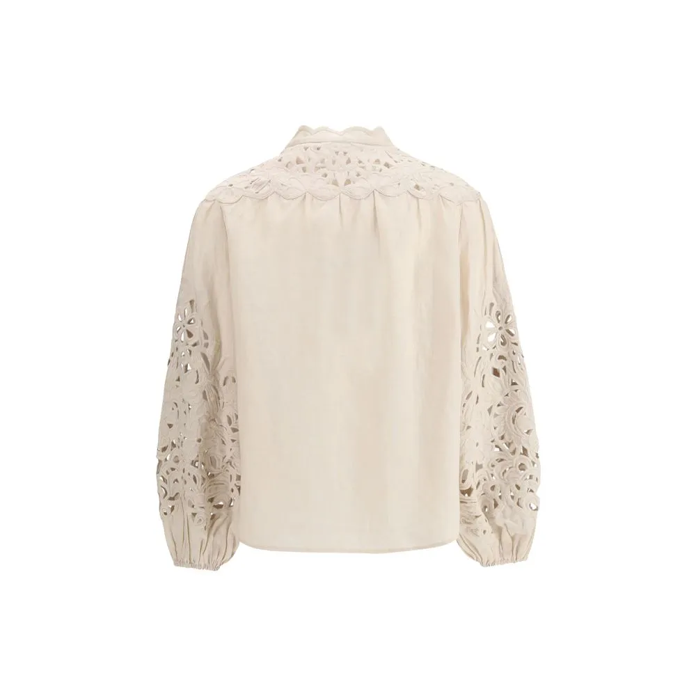 Zimmermann Women's Wylie Embroidered Blouse